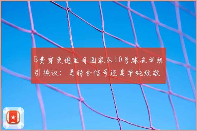 B费穿莫德里奇国家队10号球衣训练引热议：是转会信号还是单纯致敬大师？背后关系与传闻深度剖析